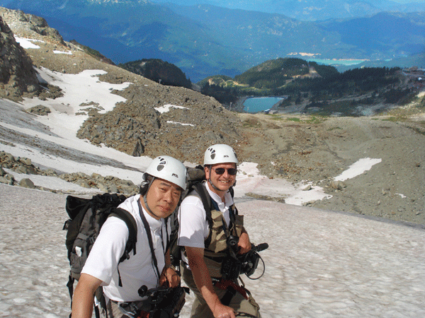 Danny Sayson and Scott White on Whistler Mountain